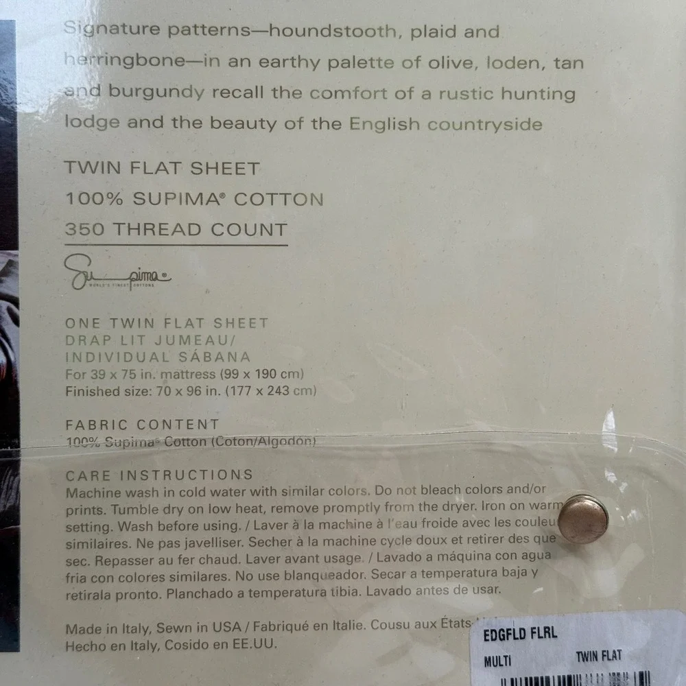 NEW Ralph Lauren Edgefield Floral Twin Sheet Set Supima Cotton 350TC Extra Deep - Picture 5 of 7